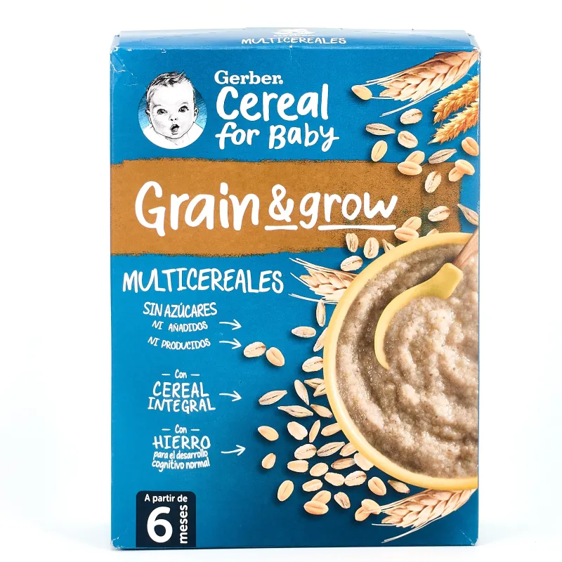 Gerber Multicereales 0% Azucares, 250g.
