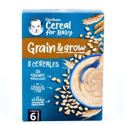 0-NO Gerber 8 Cereales, 250g.