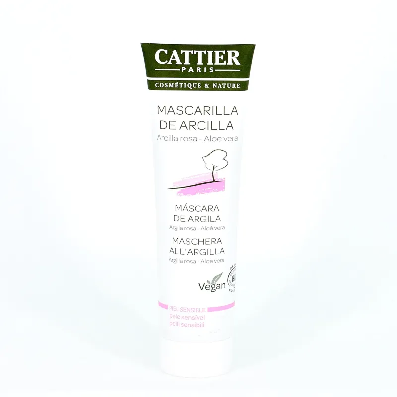 Cattier  mascarilla arcilla rosa, 100ml.