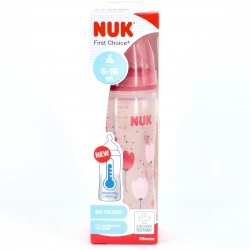 NUK Biberon Silicona 6-18 m XL Ancha, 360ml.