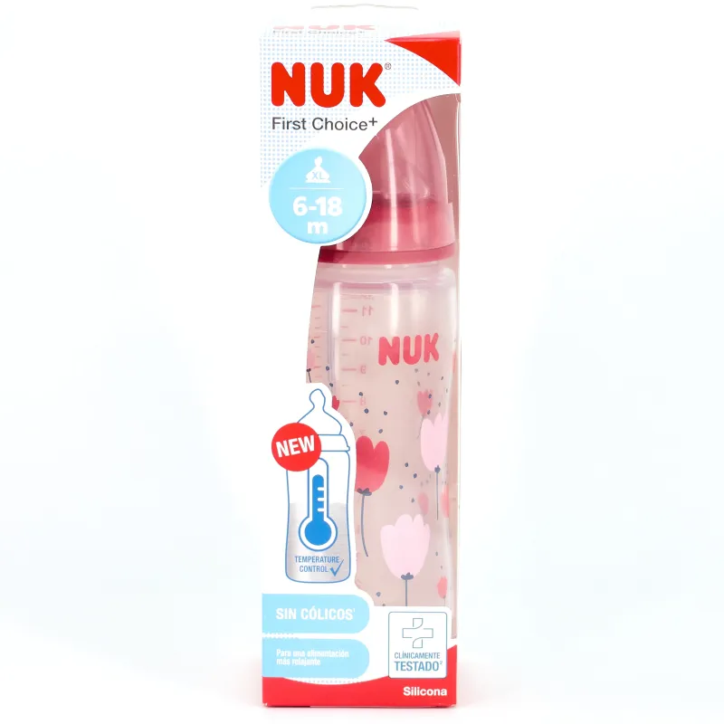 NUK Biberon Silicona 6-18 m XL Ancha, 360ml. NUK Biberon Silicona 6-18 m XL Ancha, 360ml.