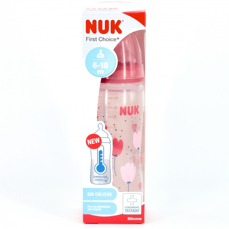 Nuk Fc biberón plástico T2 orificio L 360ml