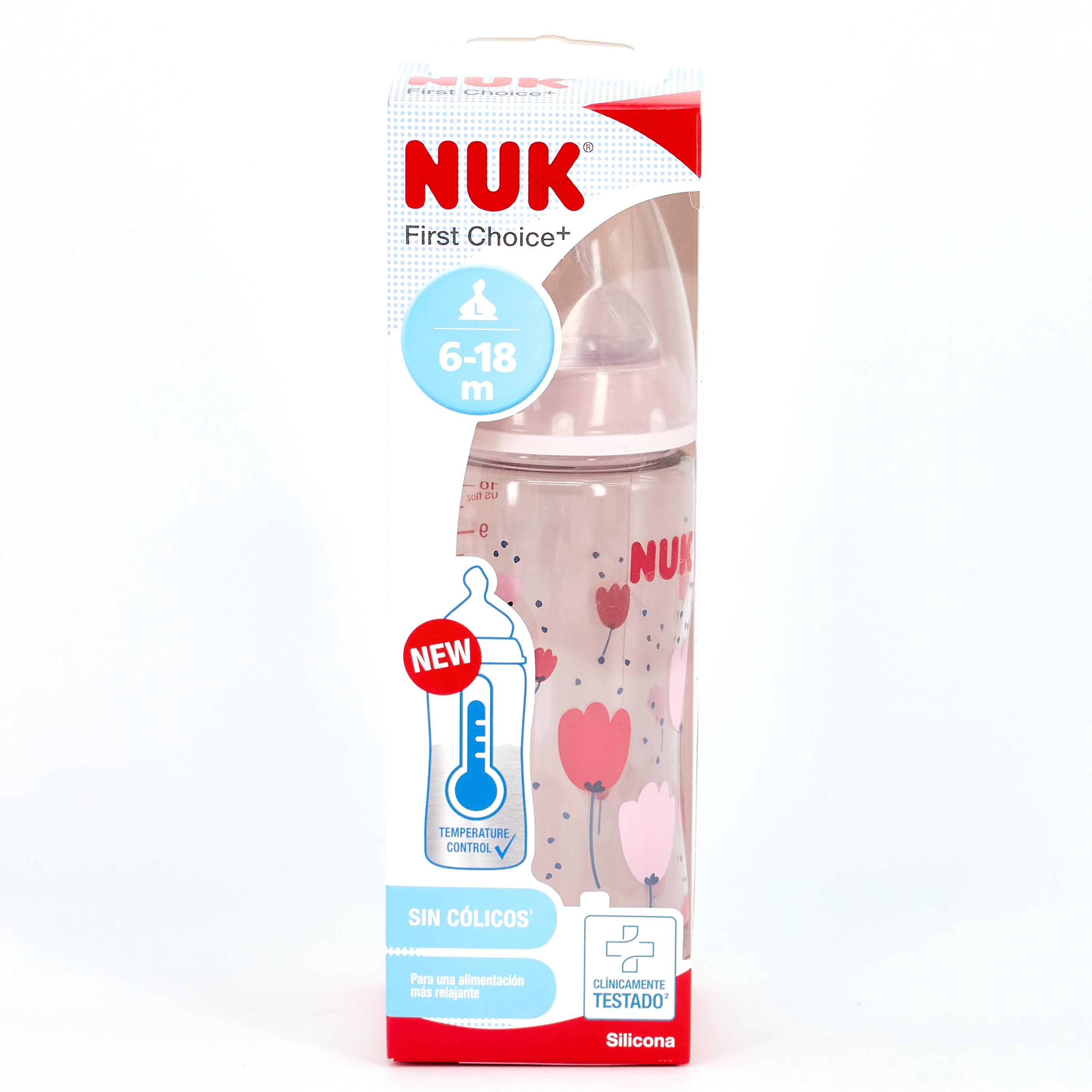 Nuk Biberon Silicona Anticolico 300ml