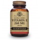 Solgar Vitamina E 400UI 268mg, 50 cápsulas blandas vegetales