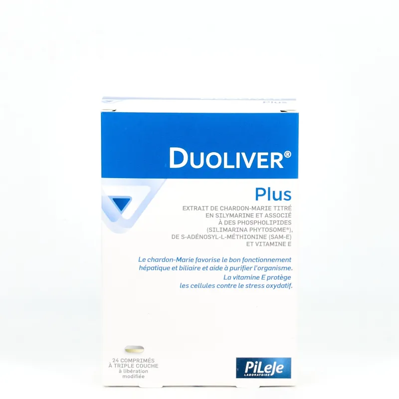 Pileje Duoliver Plus, 24 comprimidos.