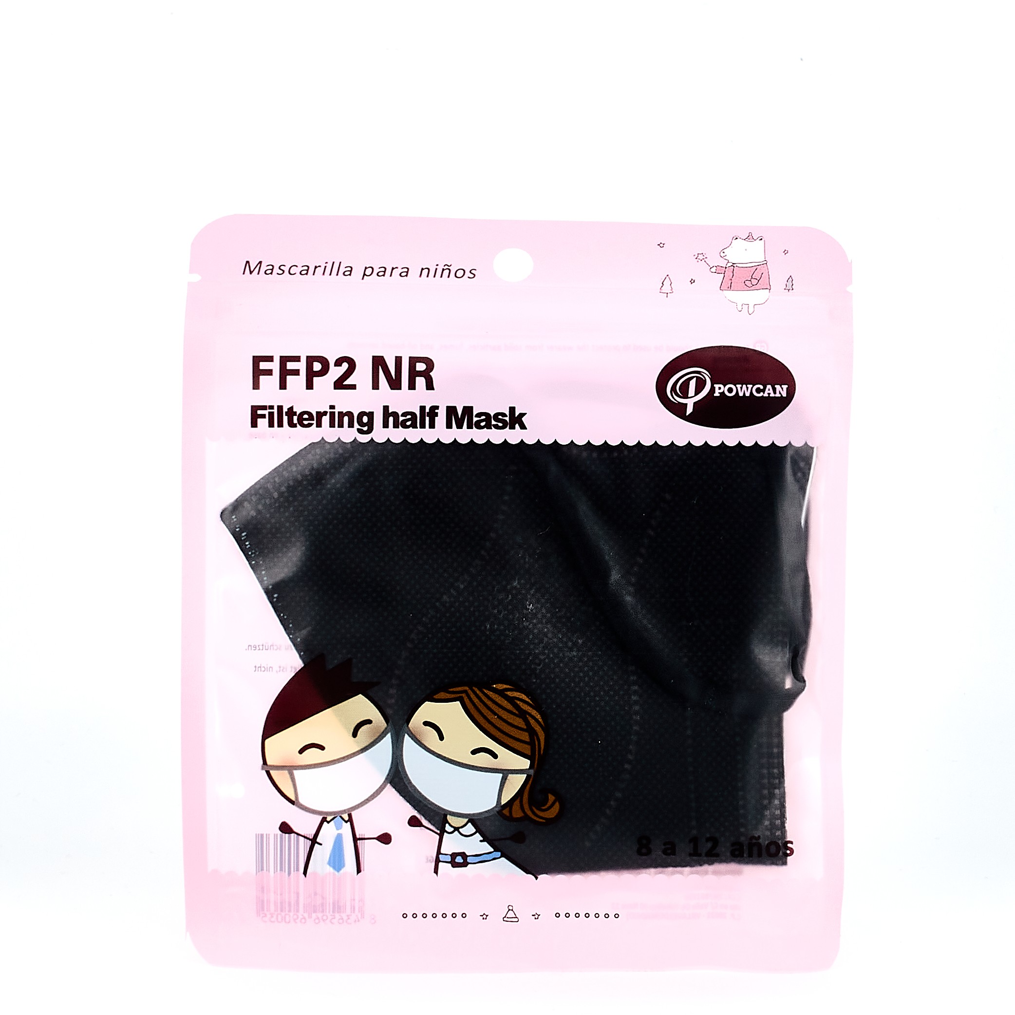 Mascarilla Ffp2 Negra Poman 1u - Farmacia Online Barata Liceo