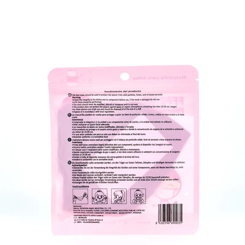 Mascarilla FFP2 Infantil Negra, 1Ud.