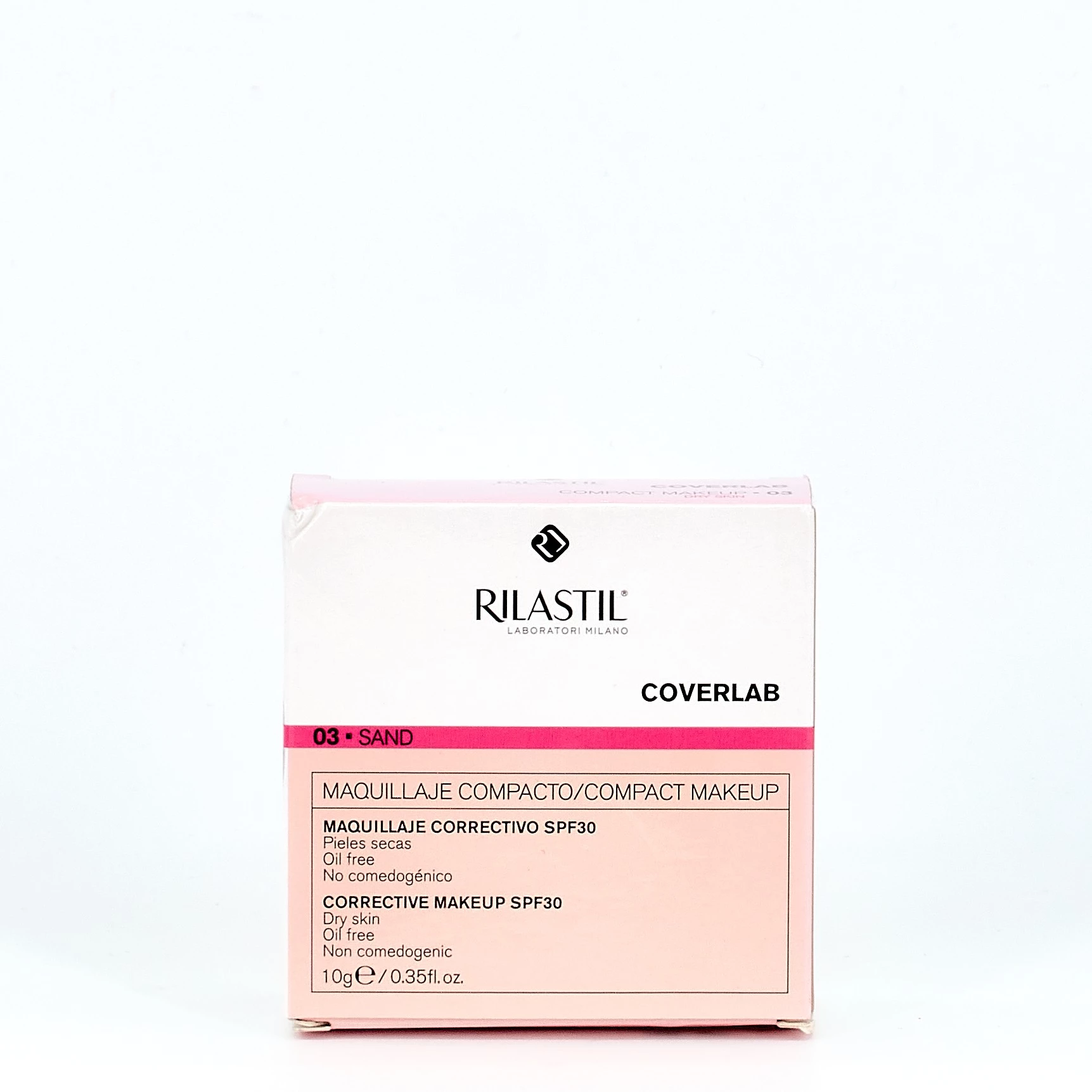 Rilastil Coverlab Maquillaje Compacto P/Seca Sand, 10gr.