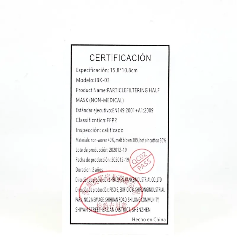 Mascarilla FFP2 Infantil Negra, 1Ud.