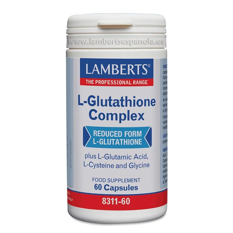 LAMBERTS L-Glutationa Complex, 60 cápsulas.
