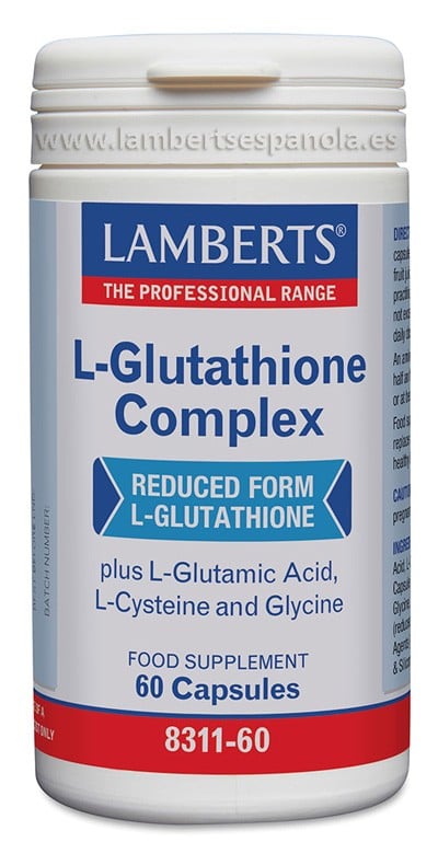 LAMBERTS L-Glutationa Complex, 60 cápsulas.