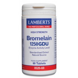 LAMBERTS Bromelina 1000 GDU, 60 comprimidos.