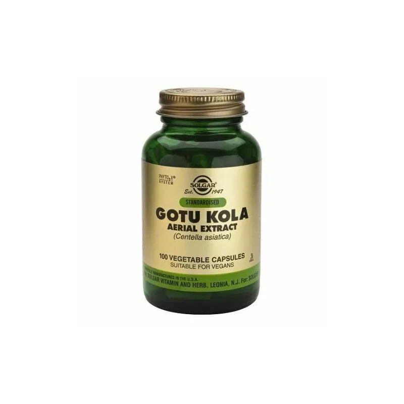 Solgar SFP Gotu Kola, 100 Caps. Vegetales.