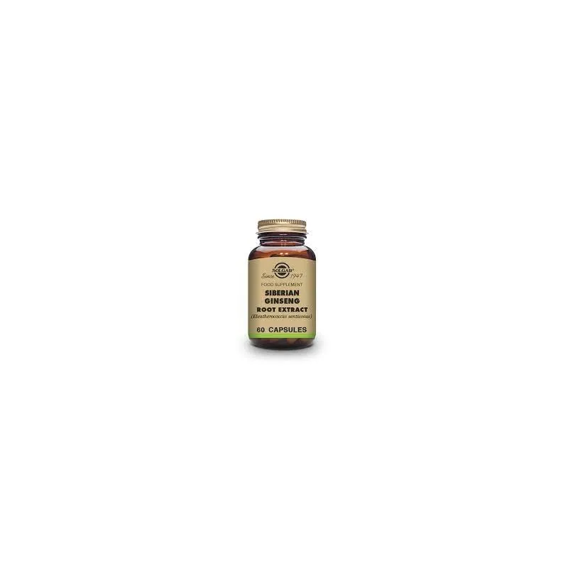 Solgar SFP Ginseng Siberiano, 60 Caps. Vegetales.