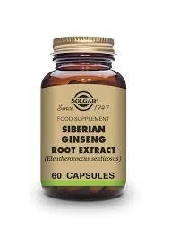 Solgar SFP Ginseng Siberiano, 60 Caps. Vegetales.