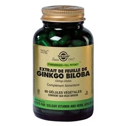 Solgar SPF Ginko Biloba, 60 Cápsulas Vegetales.