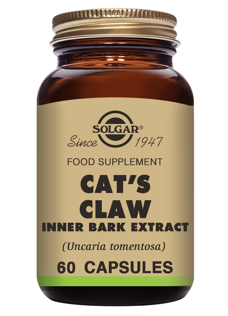 Solgar SPF Uña de Gato, 60 Cápsulas Vegetales.