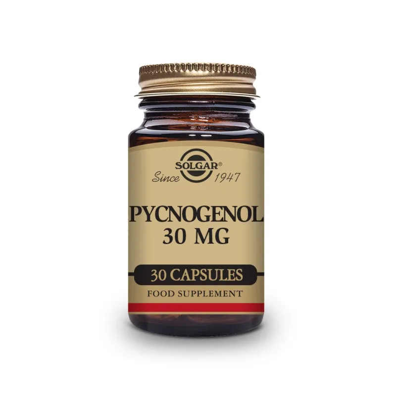 Solgar Extracto Corteza de Pino 30 mg. Pycnogenol, 30 Cápsulas vegetales. Solgar Extracto Corteza de Pino 30 mg. Pycnogenol, 30 Cápsulas vegetales.