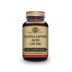 Solgar Ácido Alfa Lipoico 120 mg, 60 Cápsulas Vegetales.