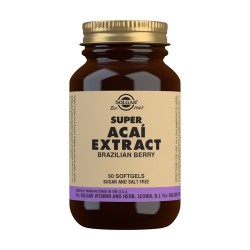 Solgar Super Acai Extracto de Baya de Brasil, 50 Perlas.