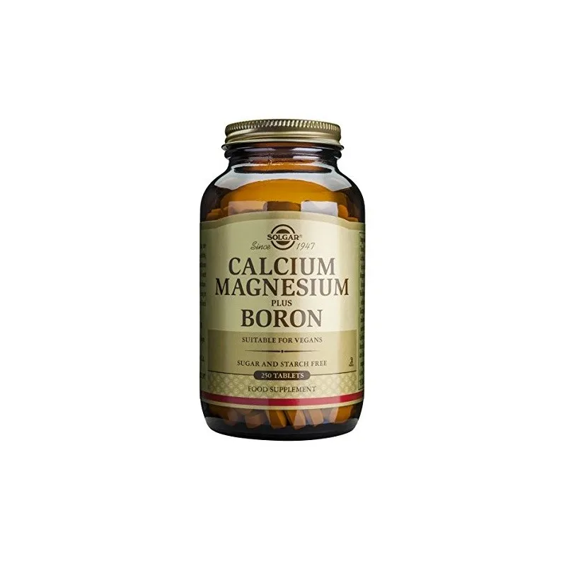 Solgar Ca/Mg Plus Boro, (250) Comprimidos.