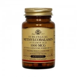 Solgar Metilcobalamina 1000 mcg, 30 Comprimidos Masticables.
