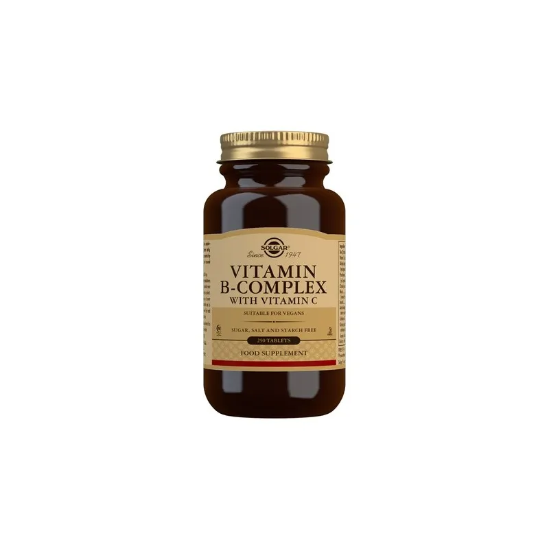 Solgar B – Complex con Vit C, 250 Comprimidos.