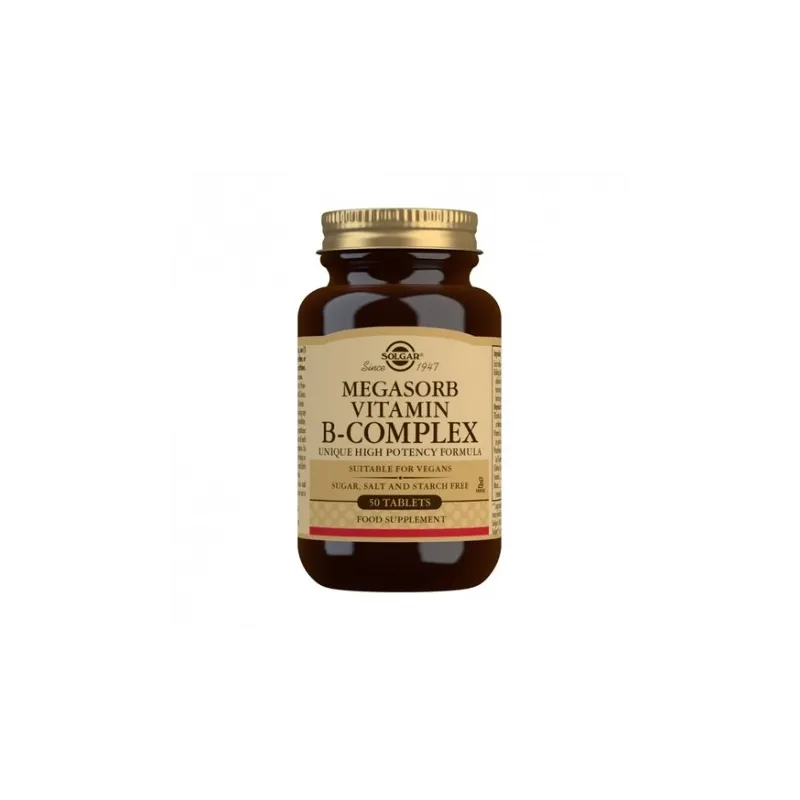 Solgar Megasorb B – Complex 50, (50) Comprimidos.