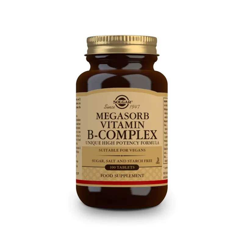 Solgar Megasorb B – Complex 50, 100 Comprimidos.
