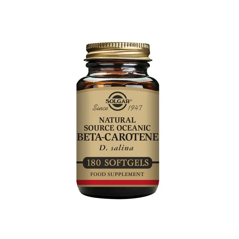 Solgar Beta Caroteno 100% Natural 7mg, 180 Perlas.