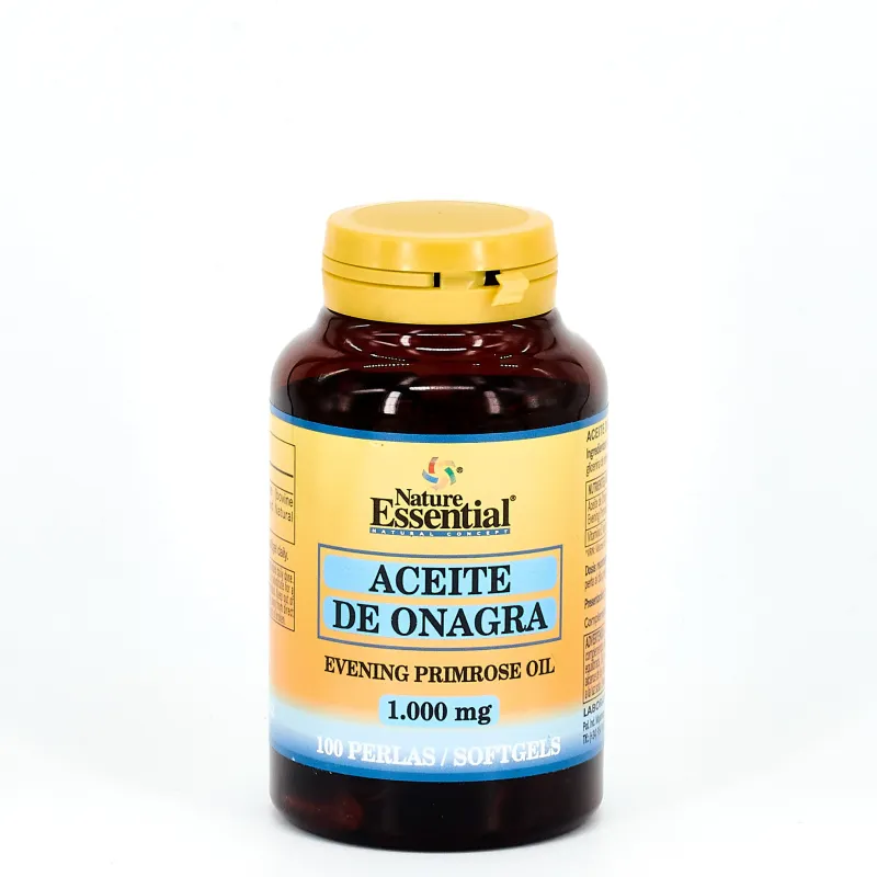 Nature Essential Aceite de onagra 1000mg, 100 perlas.