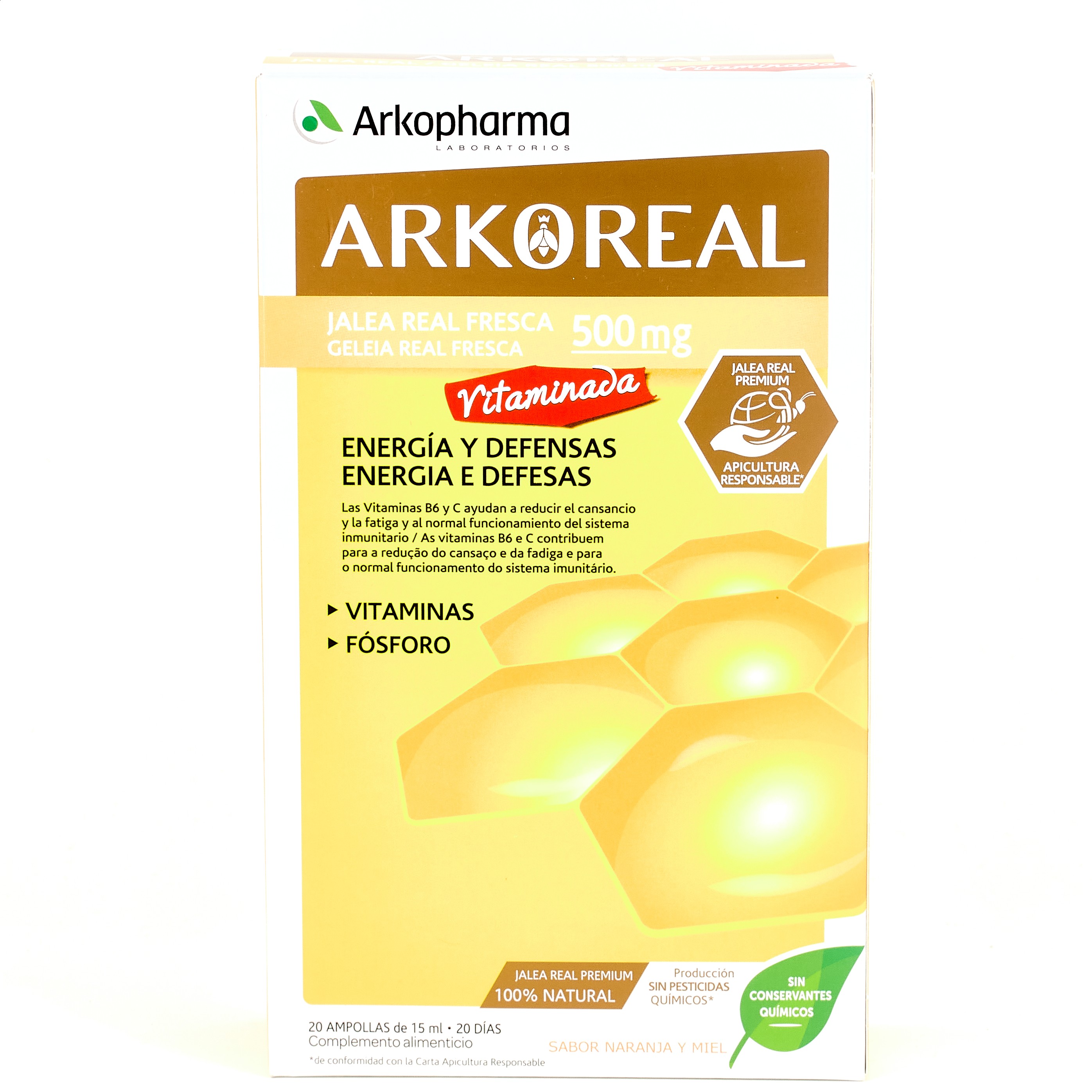 Arkoreal Jalea Real Vitaminada Forte, 20 Ampollas.