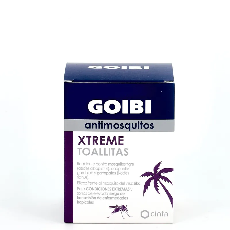 Goibi Antimosquitos Xtreme Toallitas, 16 unidades. Goibi Antimosquitos Xtreme Toallitas, 16 unidades.