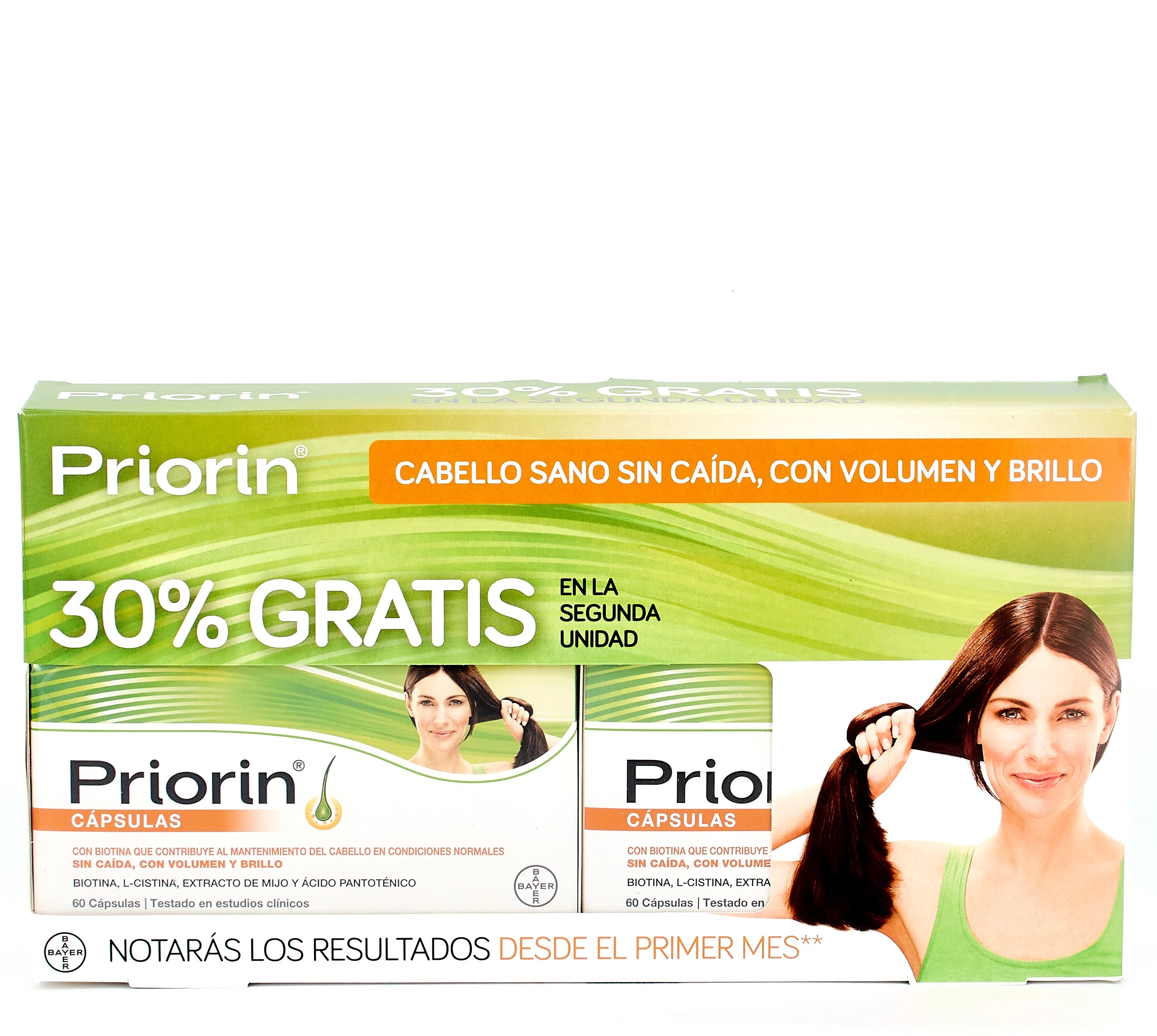 Priorin Anticaída duplo, 2 x 60 Cápsulas