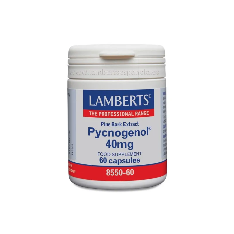 LAMBERTS Pycnogenol® 40mg, 60 cápsulas.