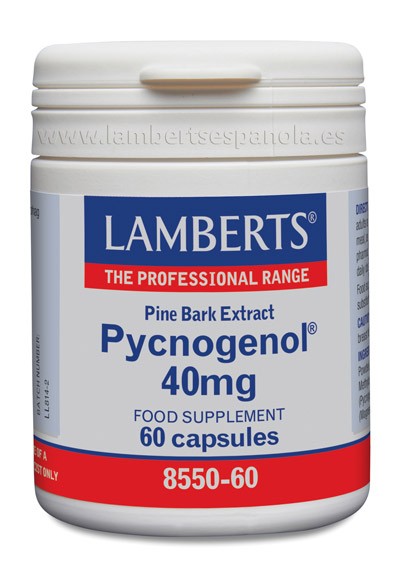 LAMBERTS Pycnogenol® 40mg, 60 cápsulas.