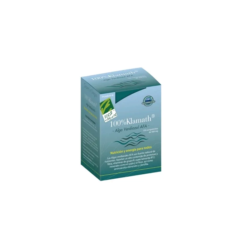 100% Natural 100% Klamath, 150 Comprimidos| Farmacia Barata