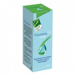 100% Natural Vitamina D3 Líquida, 50 ml