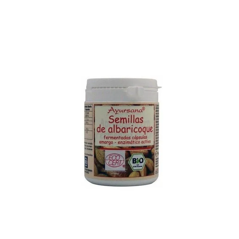 Ayursana Semillas de Albaricoque fermentadas, 160 cápsulas.
