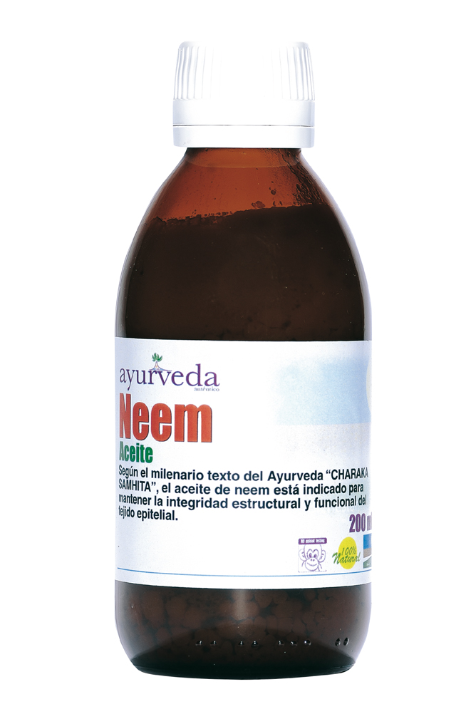 Ayurveda Neem Aceite, 200 ml. Piel sana. 