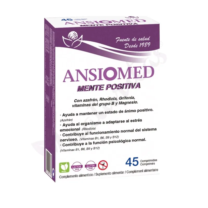 Bioserum Ansiomed Mente Positiva, 45 comprimidos| Farmacia Barata