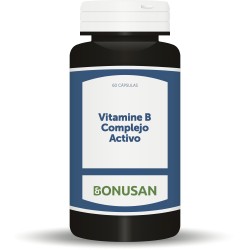 Bonusan vitamina B complejo activo, 60 cápsulas.