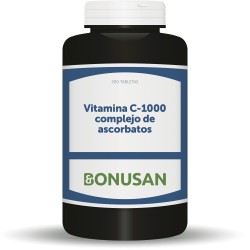 Bonusan Vitamina C-1000 Complejo de Ascorbatos, 200 tabletas