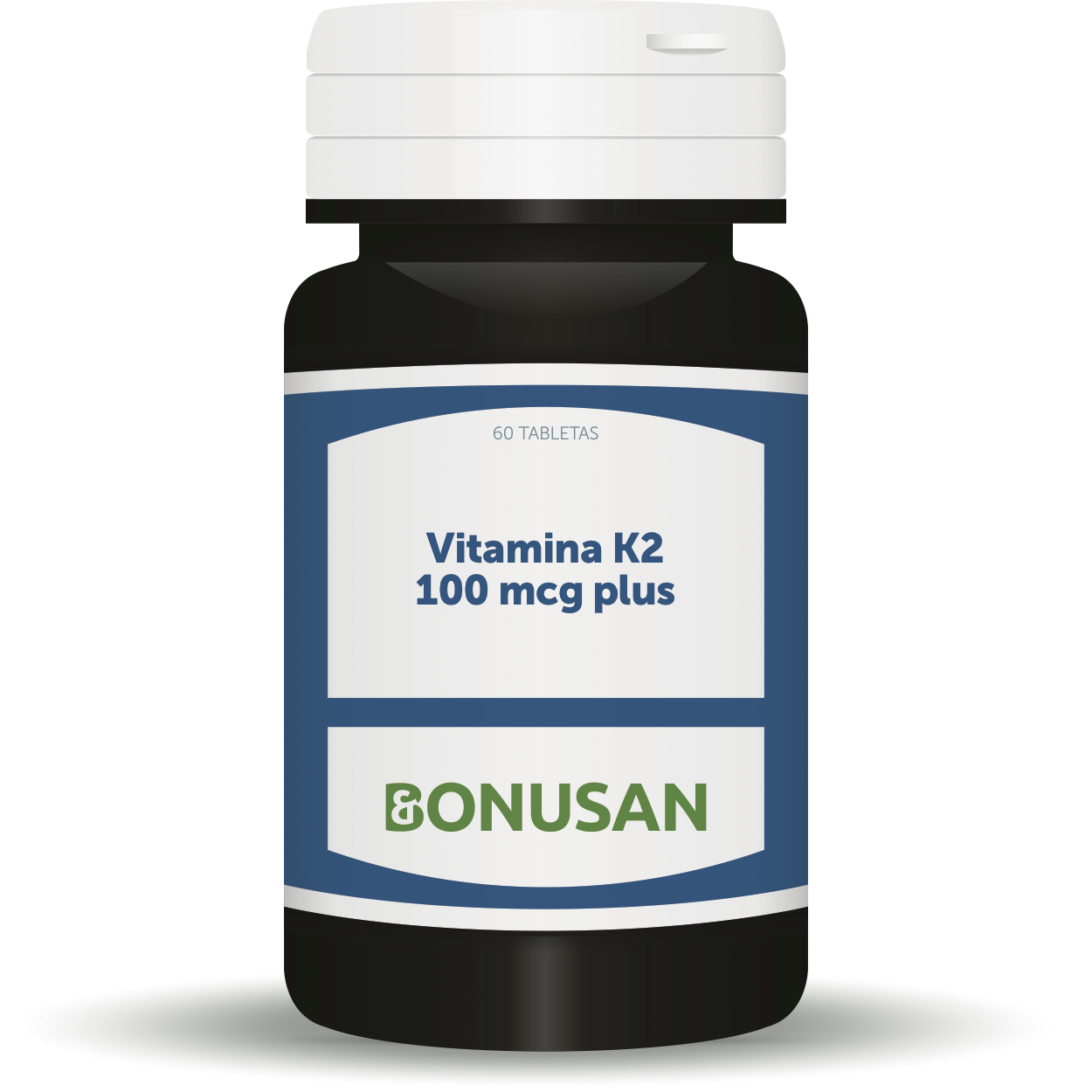 Bonusan Vitamina K2 100 mcg plus, 60 tabletas. Con vitamina D.