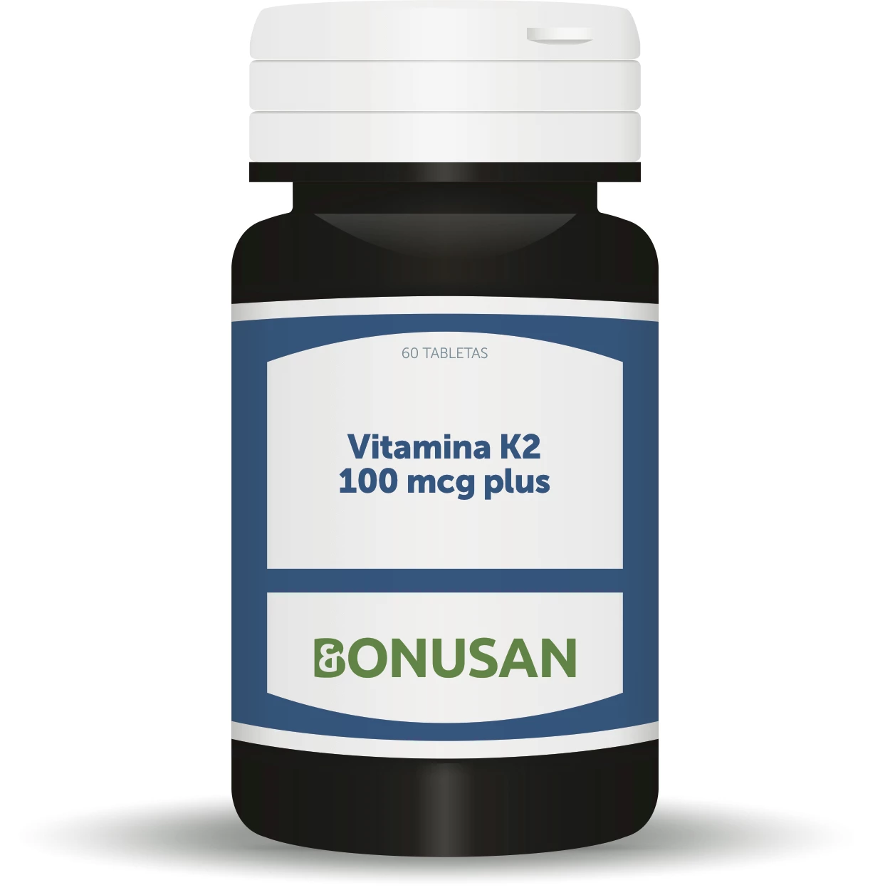 Bonusan Vitamina K2 100 mcg plus, 60 tabletas. Con vitamina D.