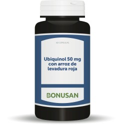 Bonusan Ubiquinol Con Arroz De Levadura Roja 50 mg, 60 cápsulas