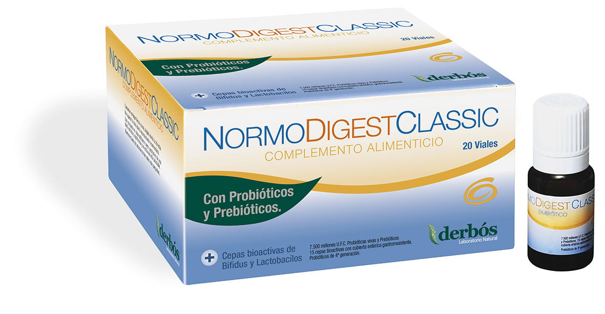 Derbos NormoDigest Classic, 20 Viales Activa la flora intestinal