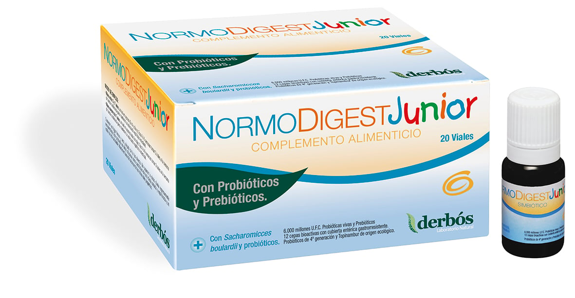 Derbos Normodigest Junior Regenera la flora intestinal de los niños
