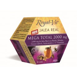 Royal Vit Jalea Real Mega Total 2000mg, 20 Viales. Energía y salud. 