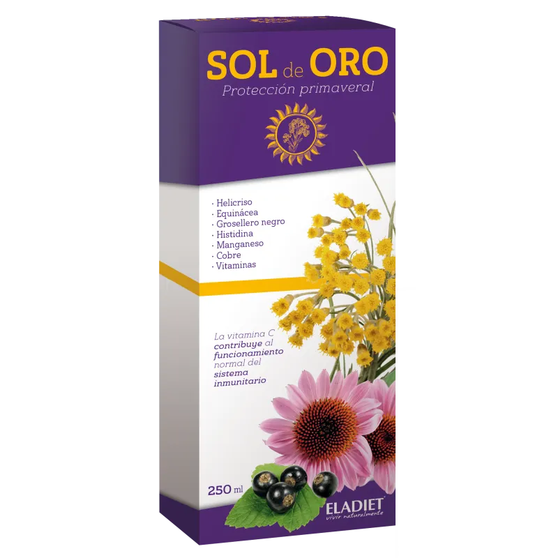 Eladiet Sol de oro jarabe, 250 ml. Salud y protección.  Eladiet Sol de oro jarabe, 250 ml. Salud y protección.